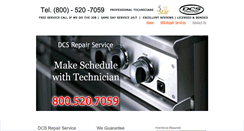 Desktop Screenshot of dcsrepairs.com