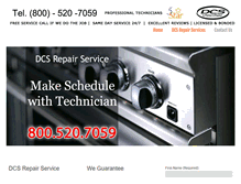 Tablet Screenshot of dcsrepairs.com